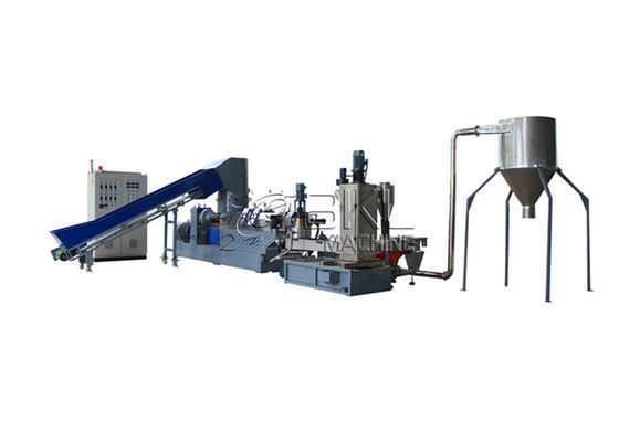 Clean Offcut 90KW Plastic Granulating Line LDPE Film PET Flakes Pelletizing Machine